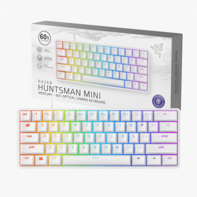 RAZER HUNTSMAN MINI 60% GAMING KEYBOARD – PURPLE OPTICAL SWITCH