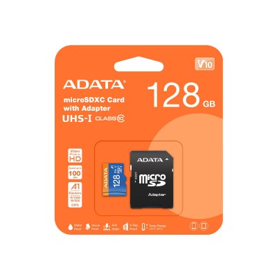 ADATA MICRO SD CL10 128G RETAIL WITH READER