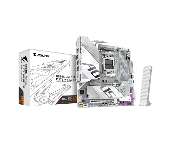 GIGABYTE B850M AORUS ELITE WIFI6E ICE M-ATX DDR5 AM5 2.5GB