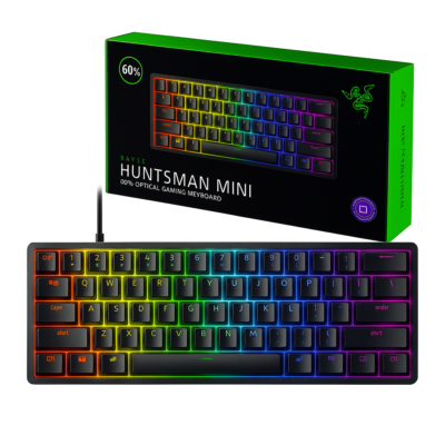 RAZER HUNTSMAN MINI 60% GAMING KEYBOARD – RED OPTICAL SWITCH