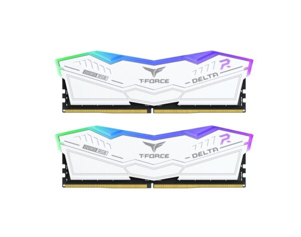 T-FORCE DELTA 32GB (2x16GB) 6000MHZ C30 DDR5 – WHITE