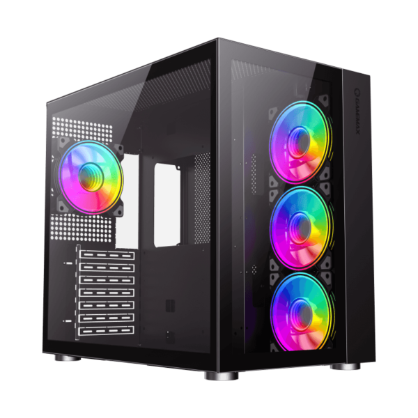 GAMEMAX INFINTY ARGB ATX CASE – 4 FANS ARGB