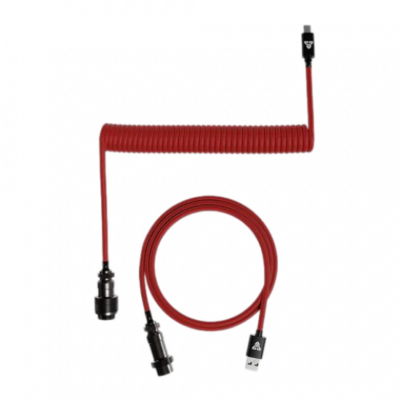 Fantech AC701 Coiled Cable – Crimson RED