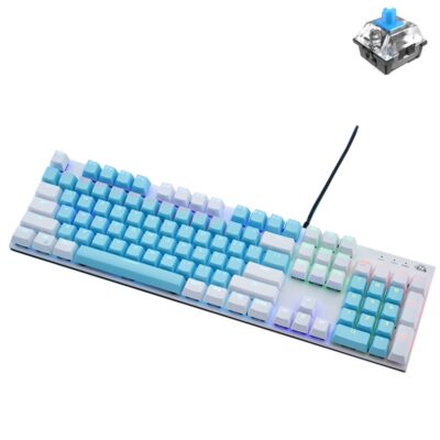 ZIYOU LANG K1 RGB MECHANICAL KEYBOARD – WHITE & BLUE